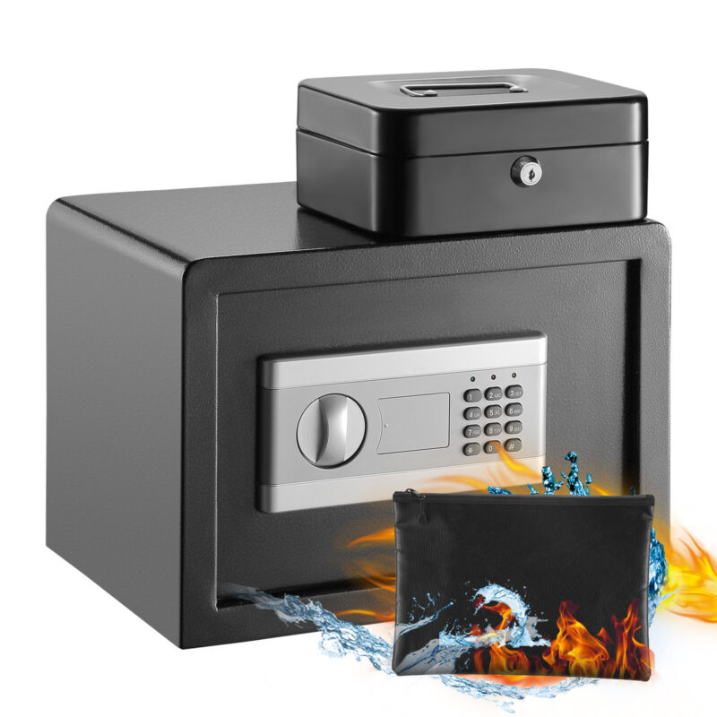 Secure Digital Lock Box Home Office Jewelry Safety