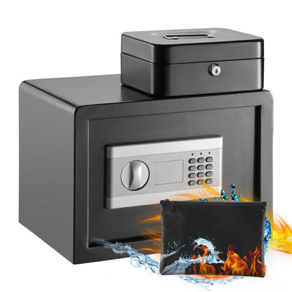 Secure Digital Lock Box Home Office Jewelry Safety