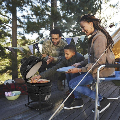 Portable Charcoal BBQ Grill Smoker Outdoor Cooker