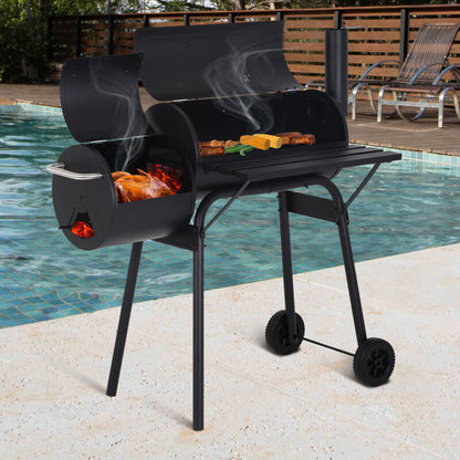 Large Outdoor Charcoal BBQ Grill Smoker Pit - Pexav