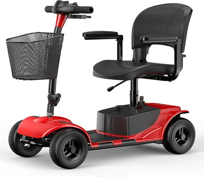 Sturdy 4 Wheel Senior Mobility Scooter 180W Power Drive - Pexav