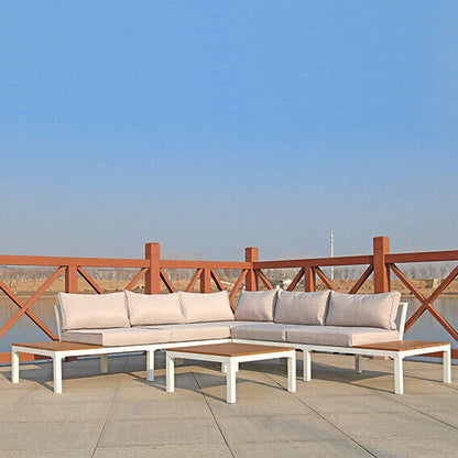 Comfortable Garden Patio Sectional Sofa Set with Table
