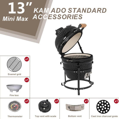 Portable Charcoal BBQ Grill Smoker Outdoor Cooker