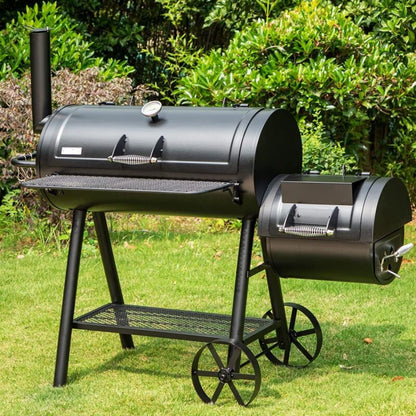 Large Heavy Duty Outdoor BBQ Charcoal Smoker Grill - Pexav