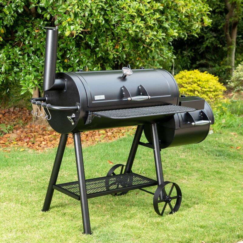 Large Heavy Duty Outdoor BBQ Charcoal Smoker Grill