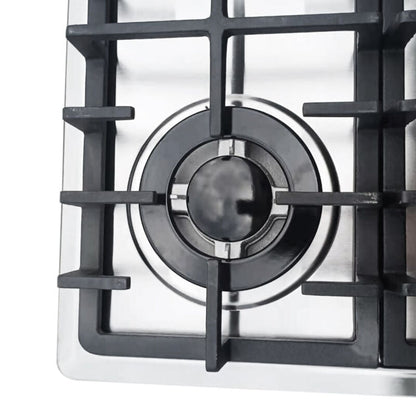 Compact 4 Burner Gas Stove Cooktop for Kitchen Use