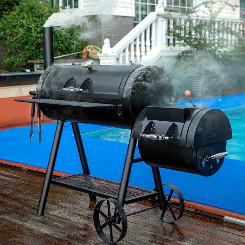 Large Heavy Duty Outdoor BBQ Charcoal Smoker Grill