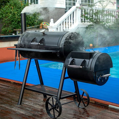 Large Heavy Duty Outdoor BBQ Charcoal Smoker Grill