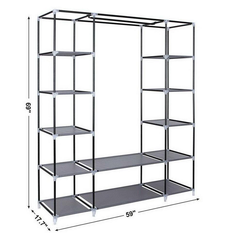 Compact Free Standing Closet Organizer