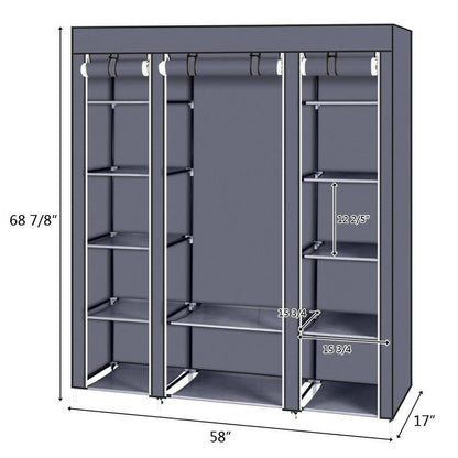 Compact Free Standing Closet Organizer