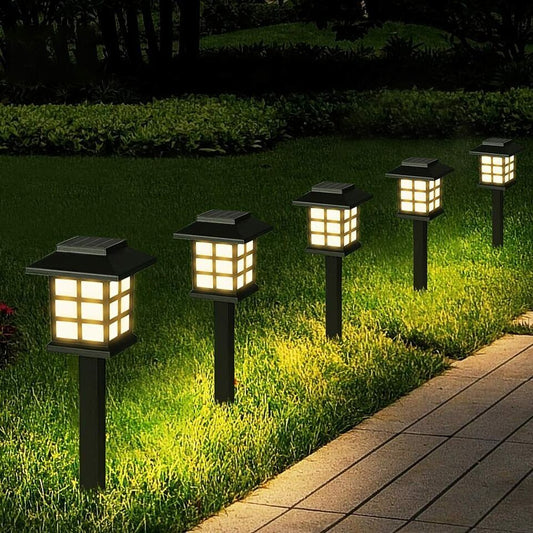 Bright Outdoor Solar Garden Path Lights 12 Pack - Pexav