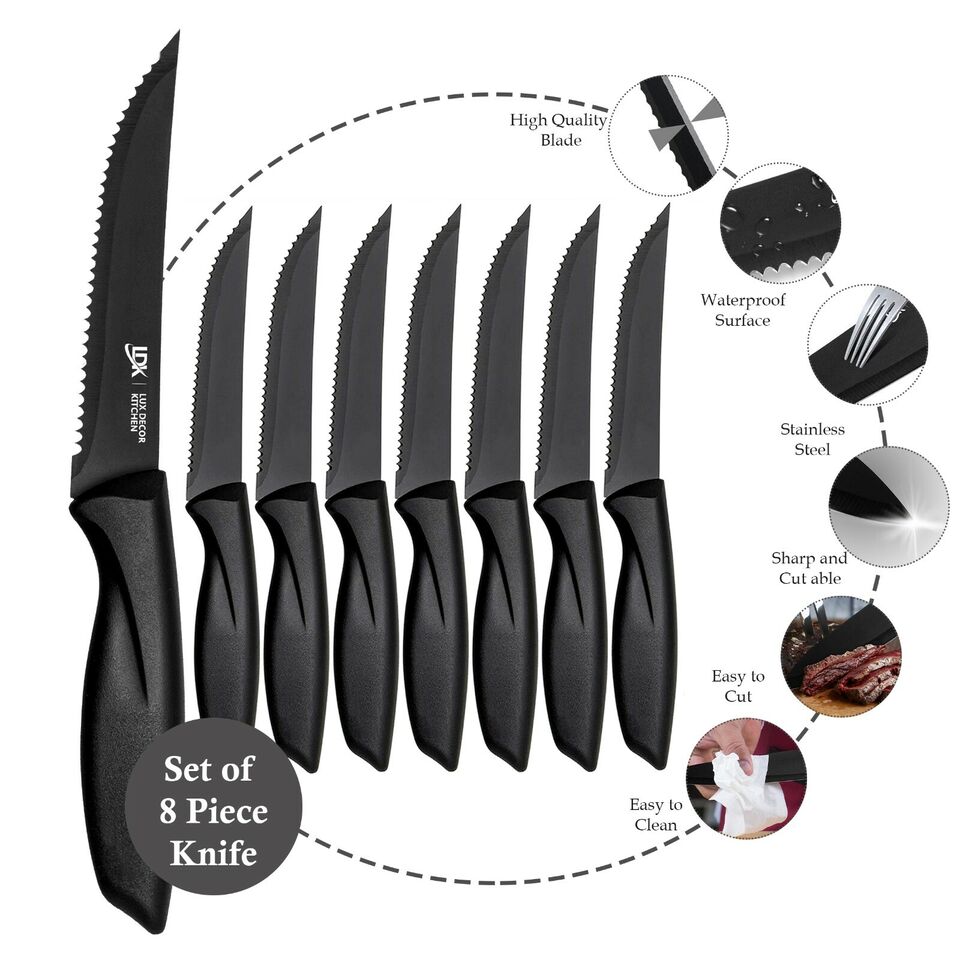 Sharp 8-Piece Steak Knife Set
