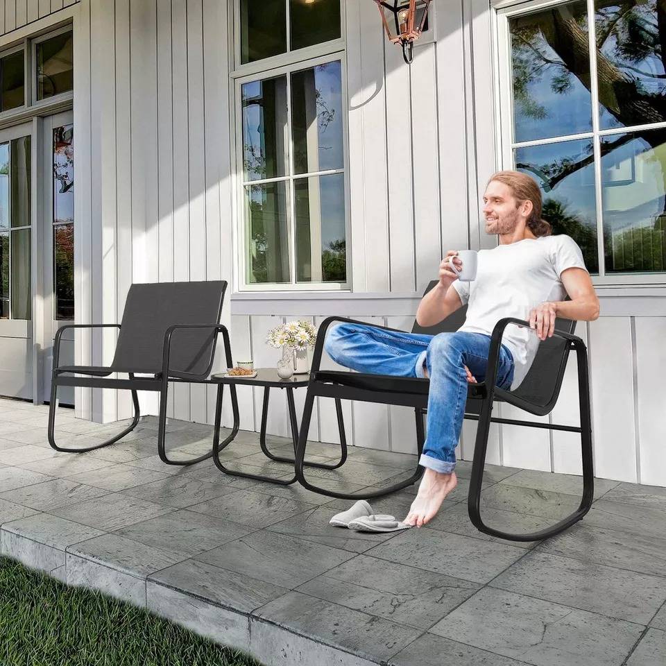 Garden Furniture Set with Chairs and Table