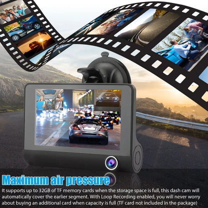 Compact Dual Lens 4 Car Dash Camera