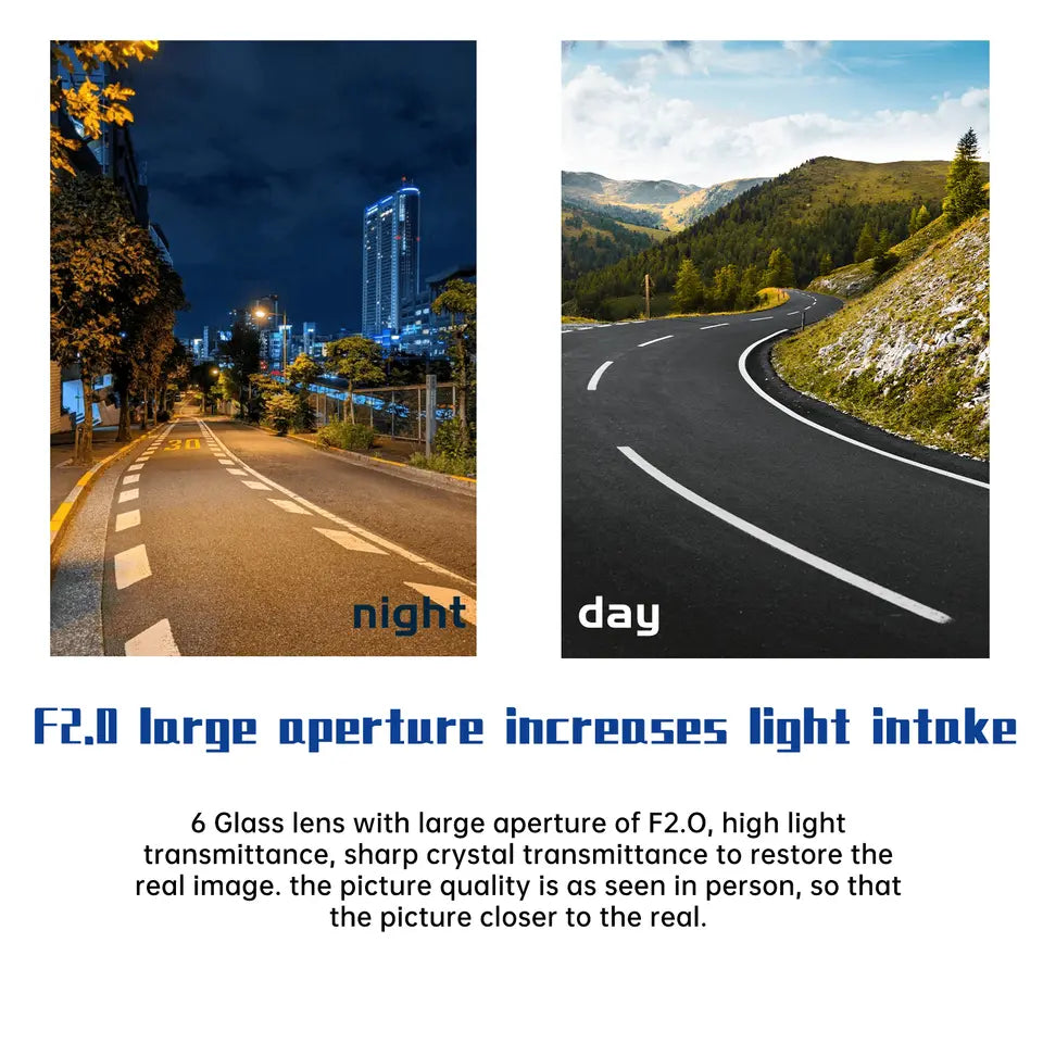 Compact Dual Lens 4 Car Dash Camera