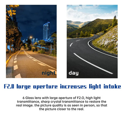 Compact Dual Lens 4 Car Dash Camera