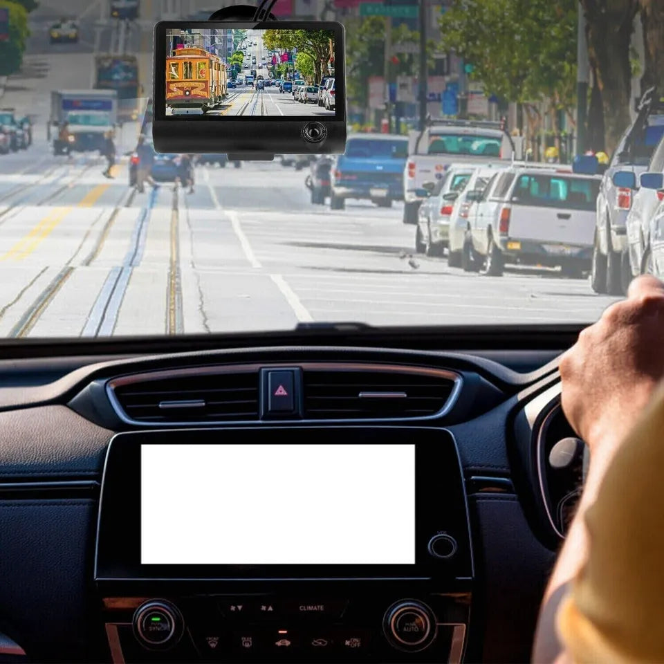 Compact Dual Lens 4 Car Dash Camera