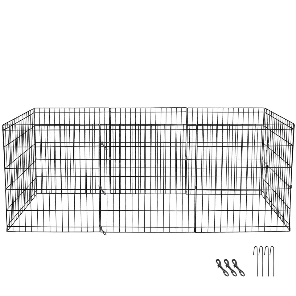 Large 8 Panel Pet Play Yard Enclosure