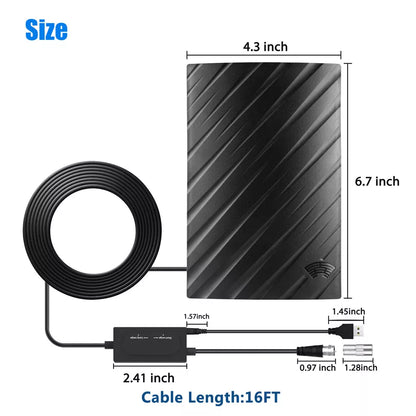 Stronger 4K HDTV Indoor Digital TV Antenna with Amplifier