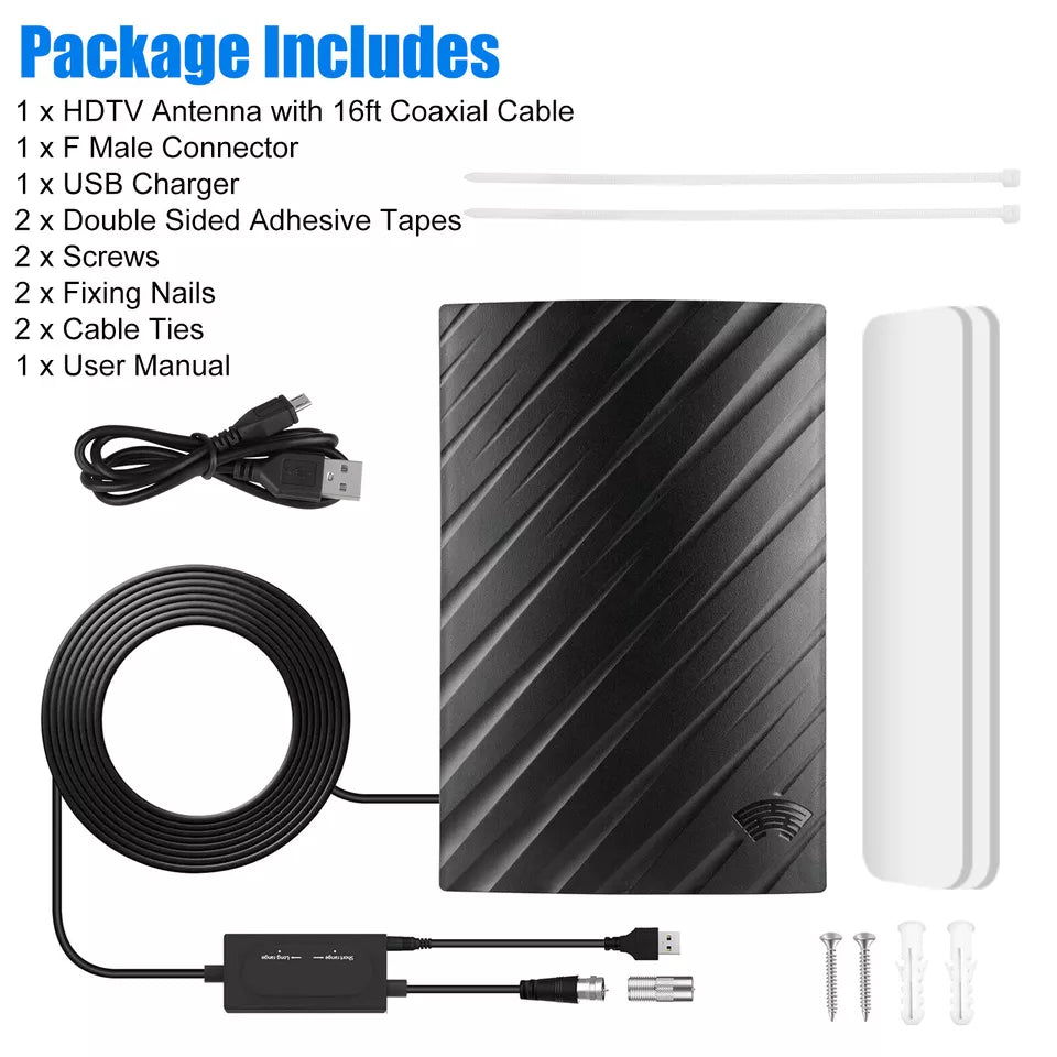 Stronger 4K HDTV Indoor Digital TV Antenna with Amplifier