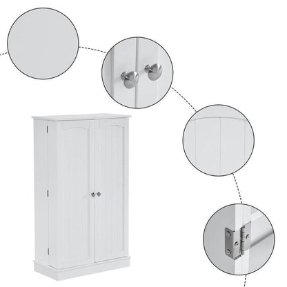 White Wooden Storage Cabinet