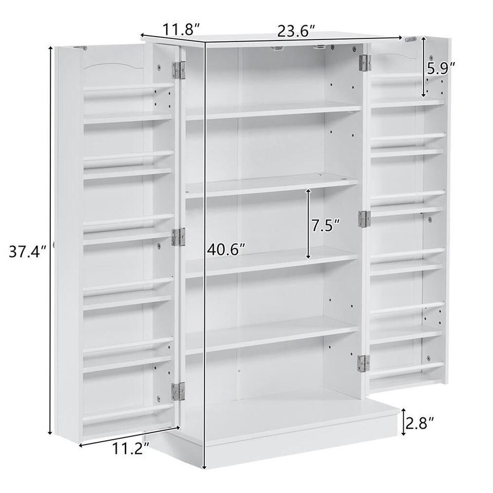 White Wooden Storage Cabinet