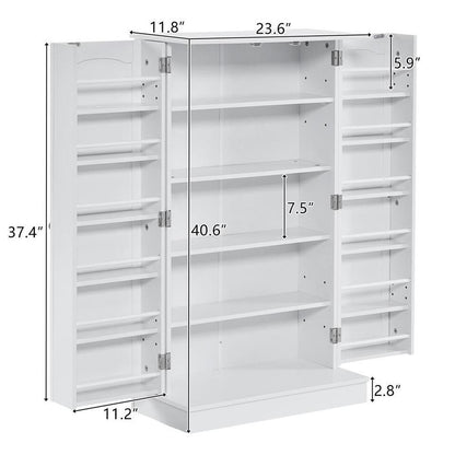 White Wooden Storage Cabinet