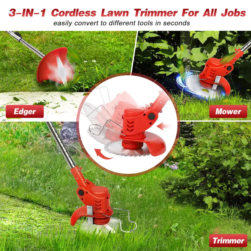 Wireless Lawn Edger String Trimmer Cutter