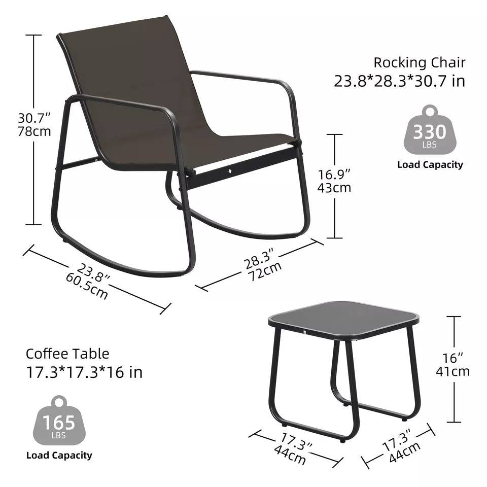 Garden Furniture Set with Chairs and Table