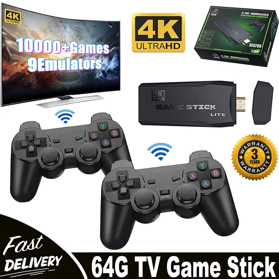 4K Streaming Game Console with 64GB & Free Games