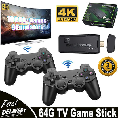 4K Streaming Game Console with 64GB & Free Games