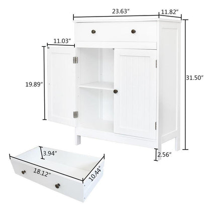 Tall Bathroom Floor Storage Cupboard - Practical