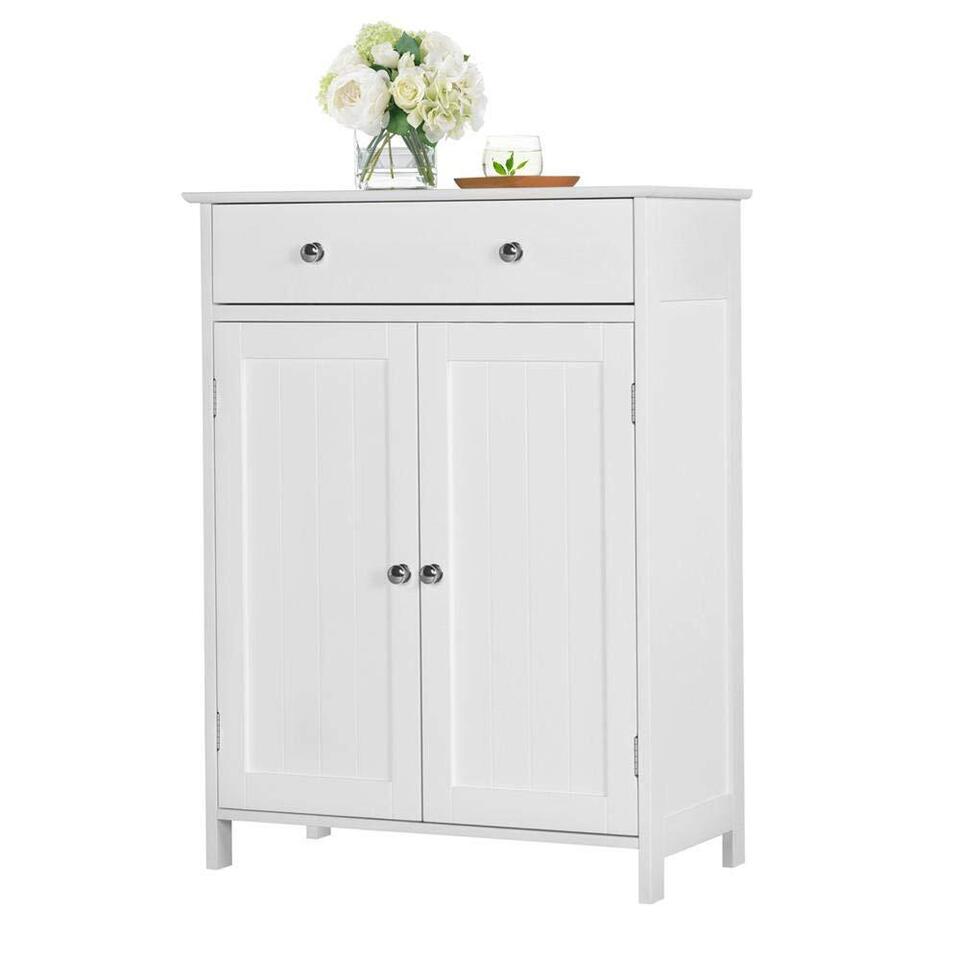 Tall Bathroom Floor Storage Cupboard - Practical