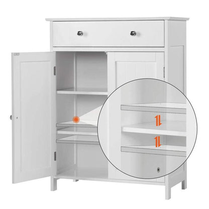 Tall Bathroom Floor Storage Cupboard - Practical