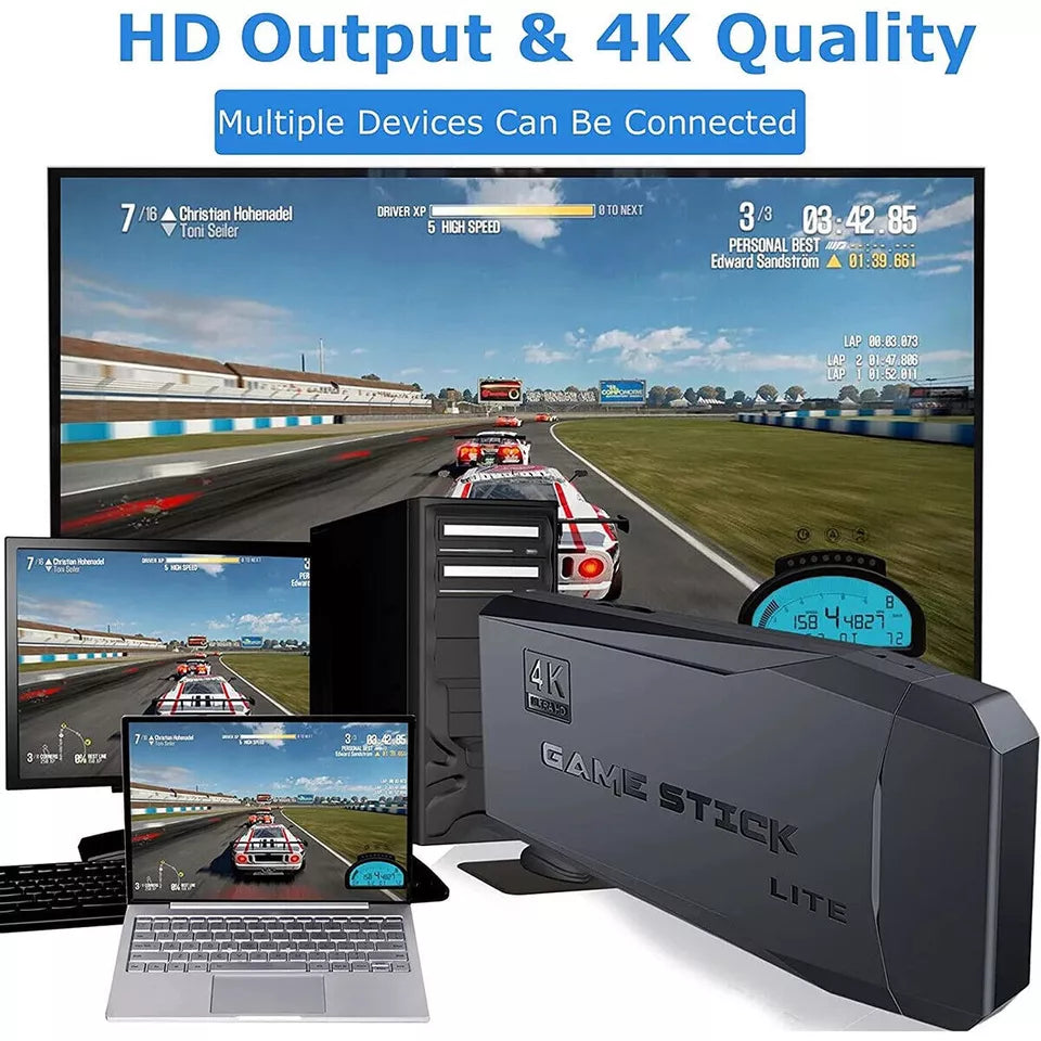 4K Streaming Game Console with 64GB & Free Games