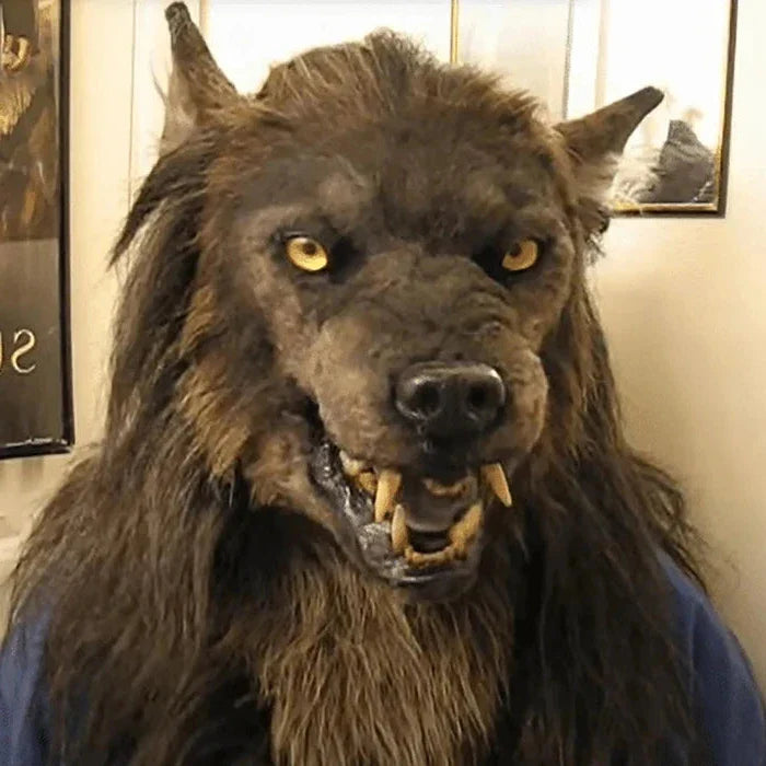 Spooky Wolf Halloween Mask Costume Accessory