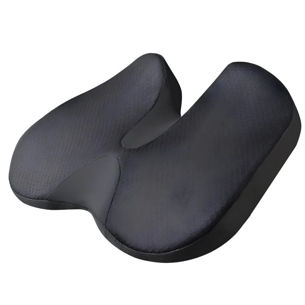 Seat cushion for office chairs - ErgoCushion-Black-Nora Luxe