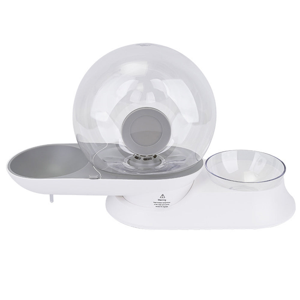 Self-filling Water Fountain for Cats and Dogs - AquaPaw-Gray-Nora Luxe