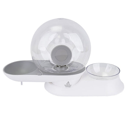 Self-filling Water Fountain for Cats and Dogs - AquaPaw-Gray-Nora Luxe