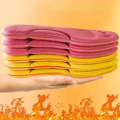 Self-Heating Thermal Insoles - HeatStep-A - Yellow-US 3.0-4.0-Nora Luxe