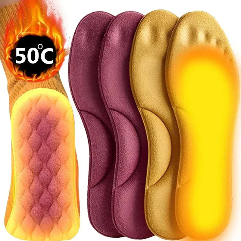 Self-Heating Thermal Insoles - HeatStep-A - Yellow-US 3.0-4.0-Nora Luxe