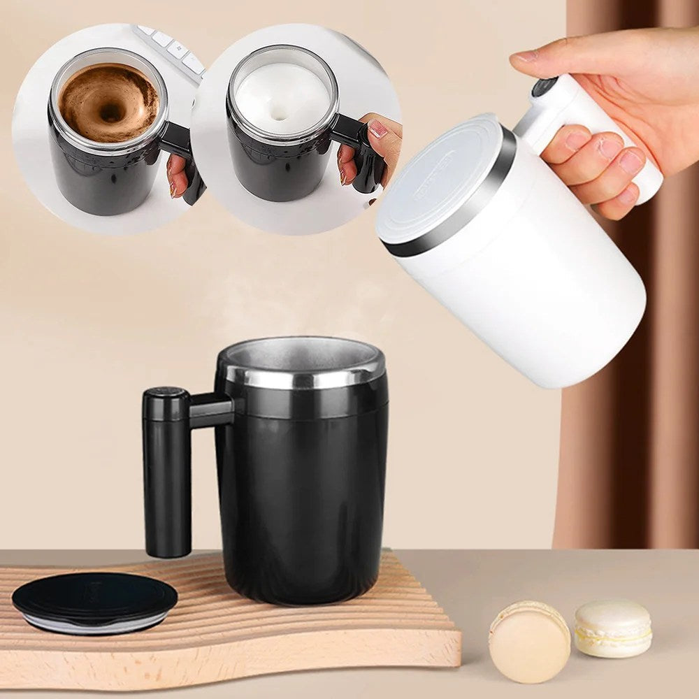 Self-Stirring Mug - AutoBlend-Black-Nora Luxe