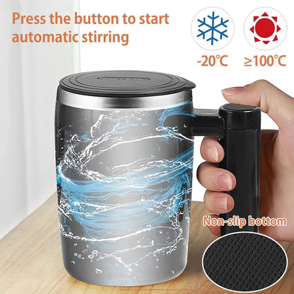 Self-Stirring Mug - AutoBlend-Black-Nora Luxe