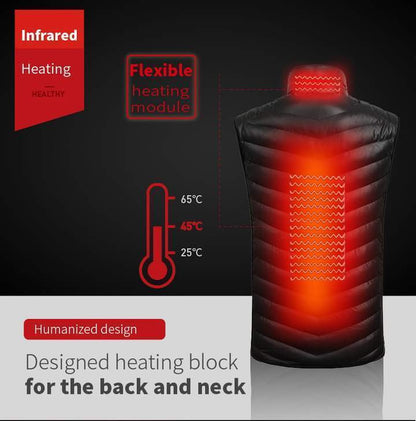 Warm Thermal Insulated USB Vest Jacket