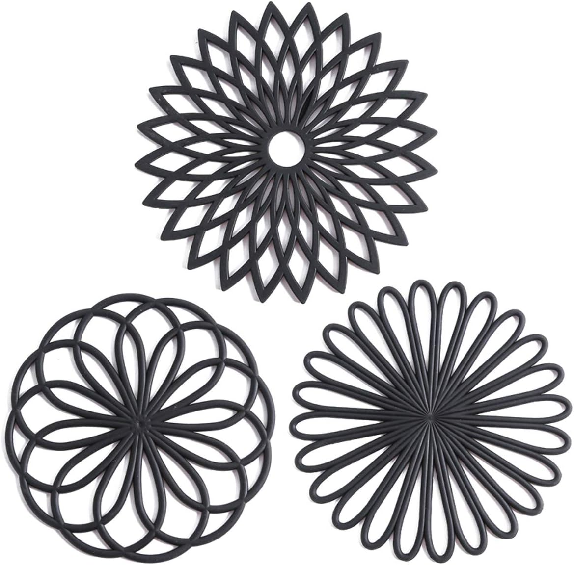 Set of 3 Protective Silicone Coaster Pads - Pexav