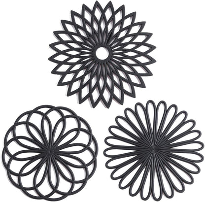 Set of 3 Protective Silicone Coaster Pads - Pexav