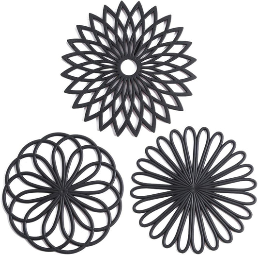 Set of 3 Protective Silicone Coaster Pads - Pexav