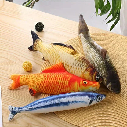 Colorful Interactive Cat Fish Toys Set - Pexav
