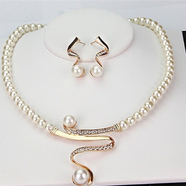 Classic Freshwater Pearl Jewelry Set - Pexav