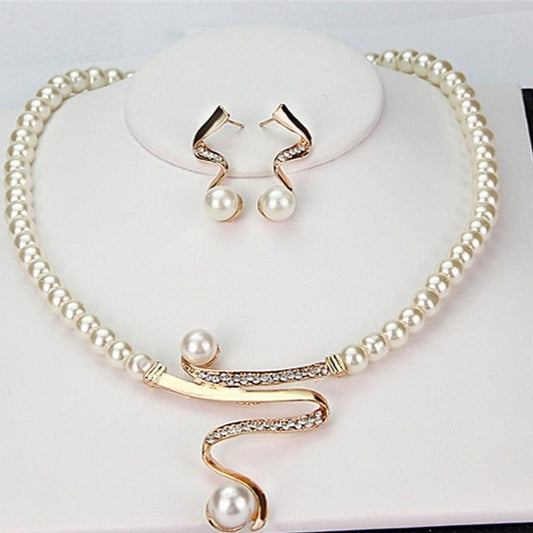 Classic Freshwater Pearl Jewelry Set - Pexav